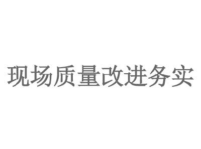 現(xiàn)場(chǎng)質量改進實務
